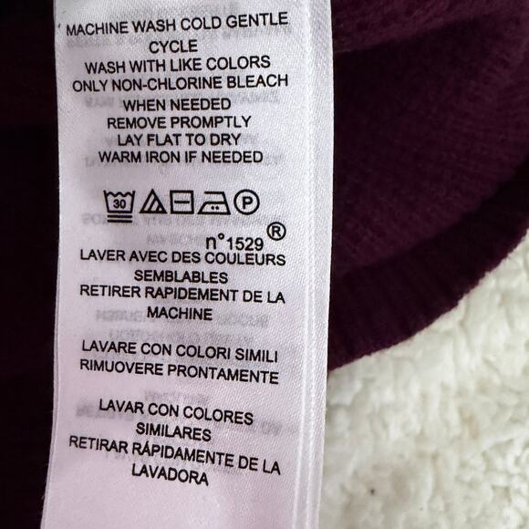 LAUREN RALPH LAUREN Women Purple Cowl Neck Pullover Sweater Top Size 2X EUC - Picture 9 of 9